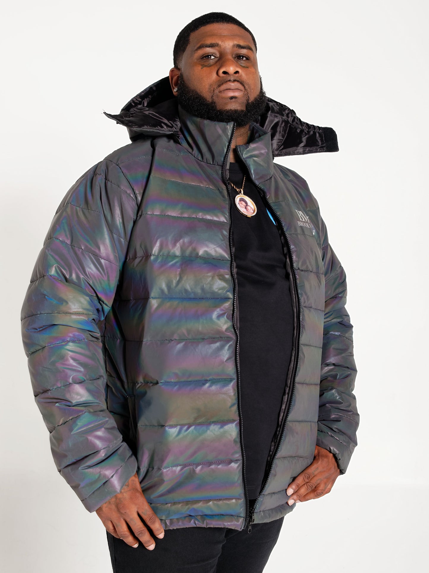 BMW Rainbow Reflective Puffer