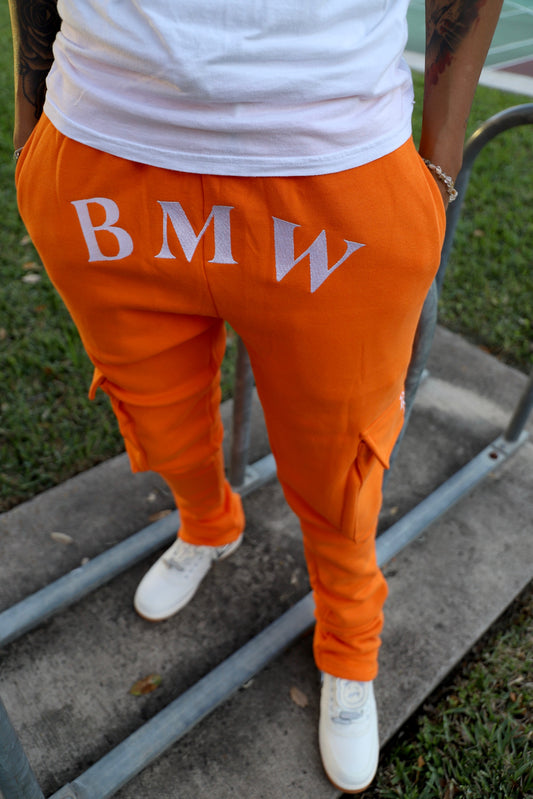BMW Tangerine Stack Pants