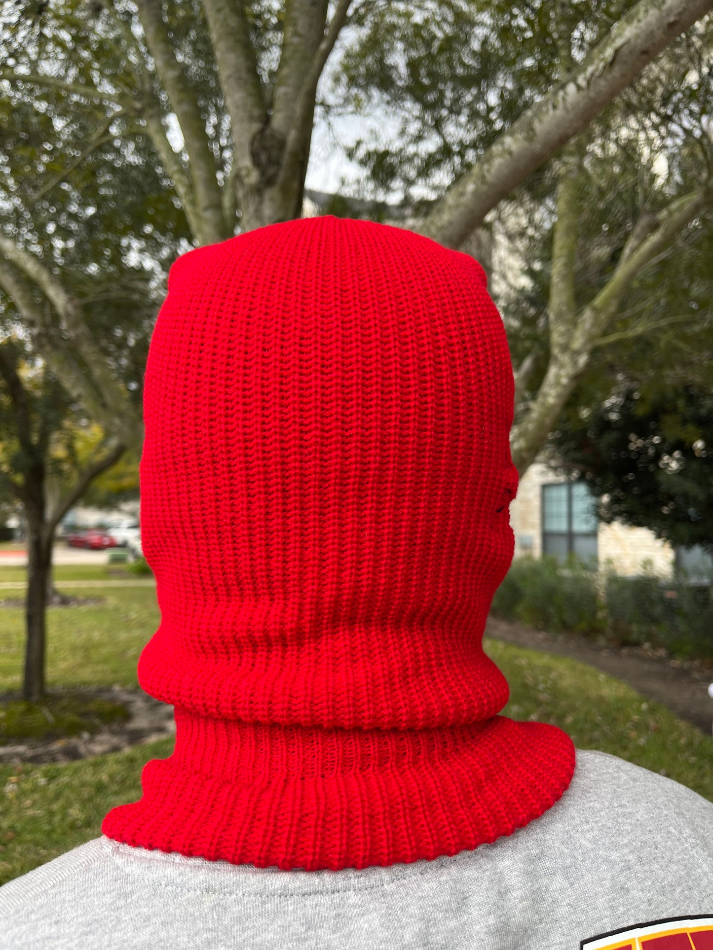 Red Know God, Know Peace Ski Mask