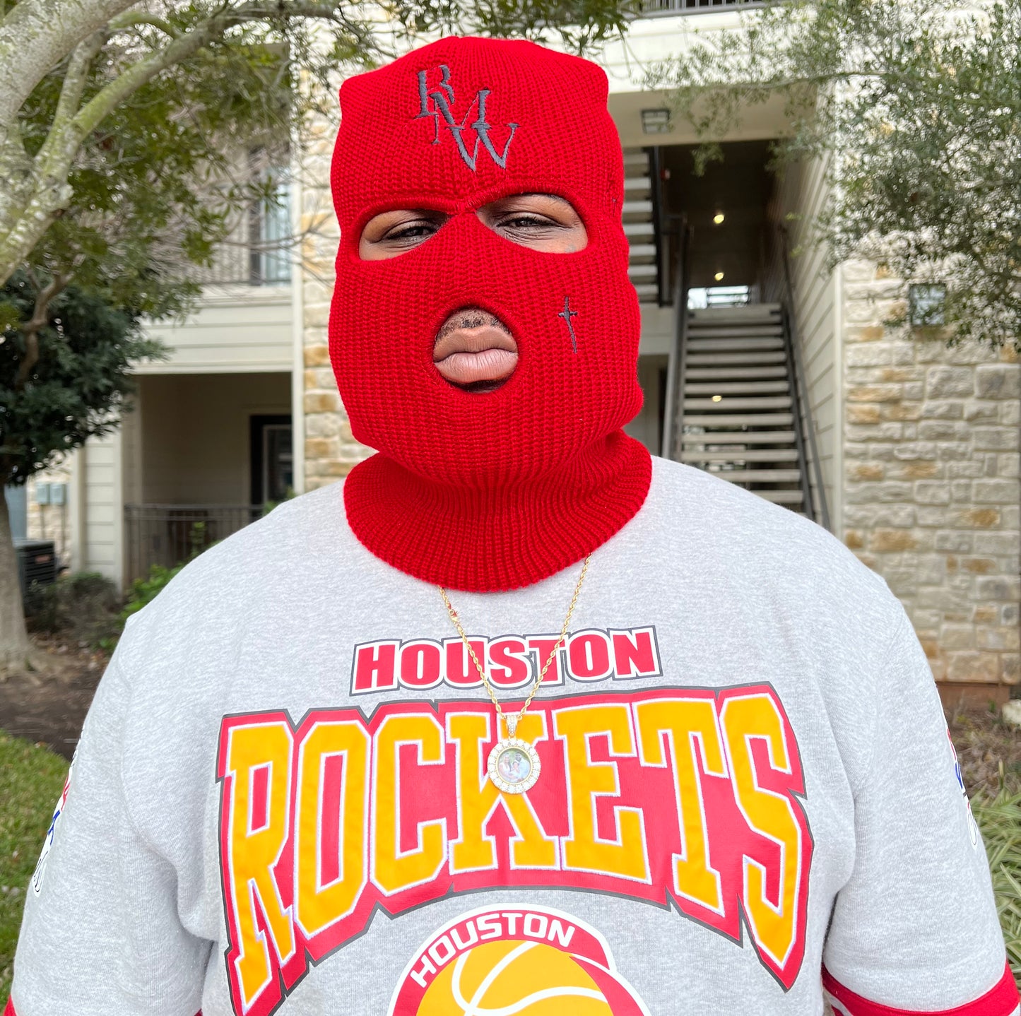 Red Know God, Know Peace Ski Mask