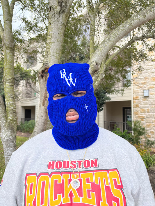 Royal Blue Know God, Know Peace Ski Mask